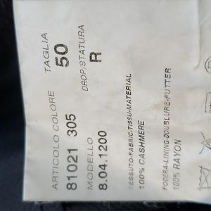 Barney's Italian Mens Navy Blue Cashmere Coat -   Size 40 US